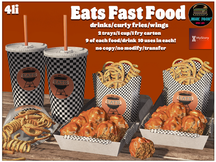 Second Life Marketplace Junk Food Eats Fast Food MyStory